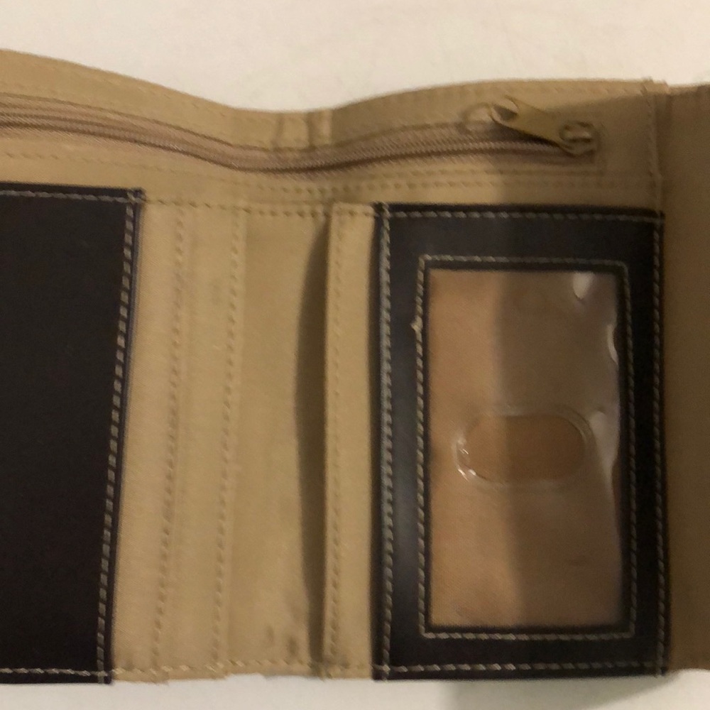 Brown Checker Pattern Wallet - image 6